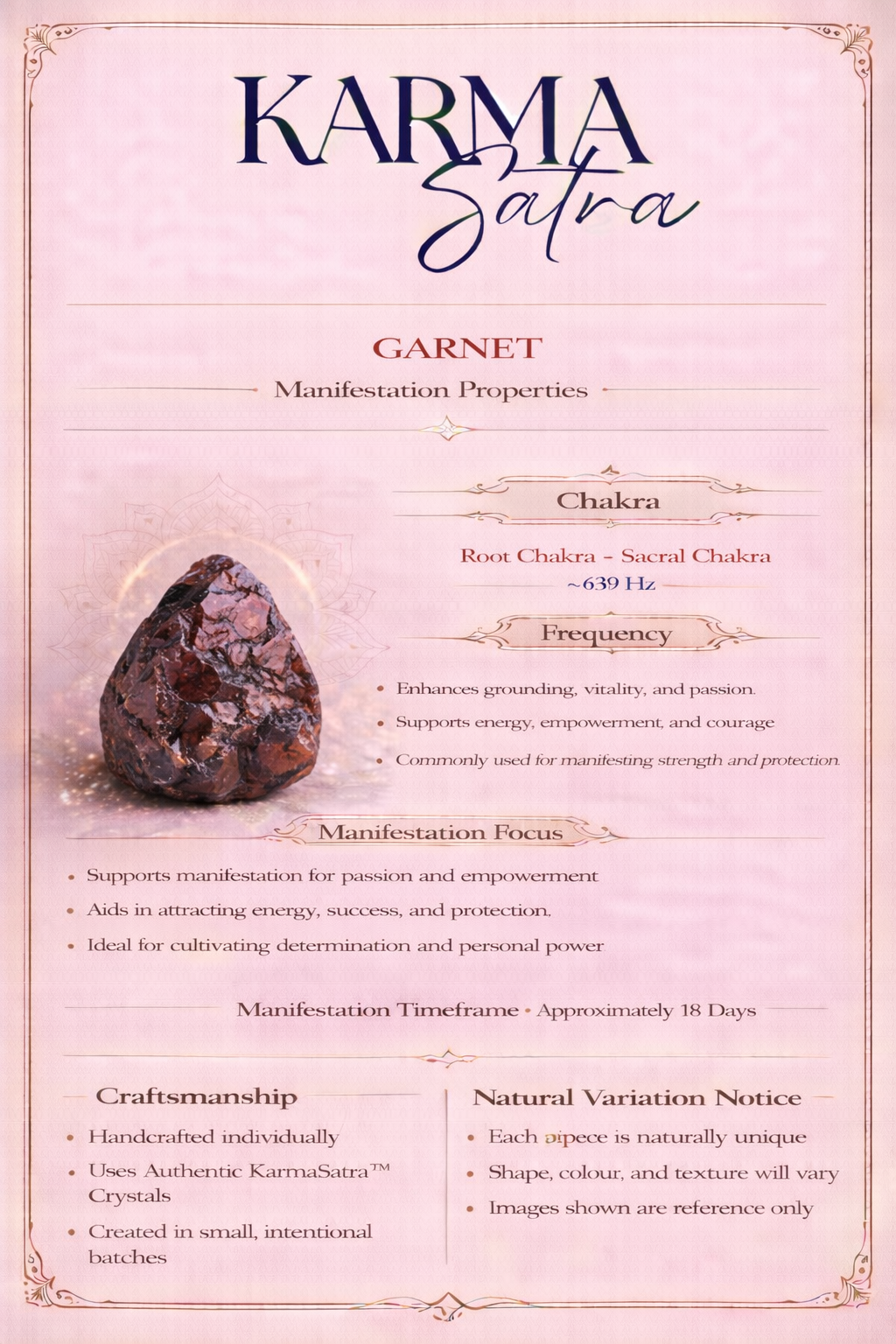 KarmaSatra™ January Birthstone Crystal Bracelet