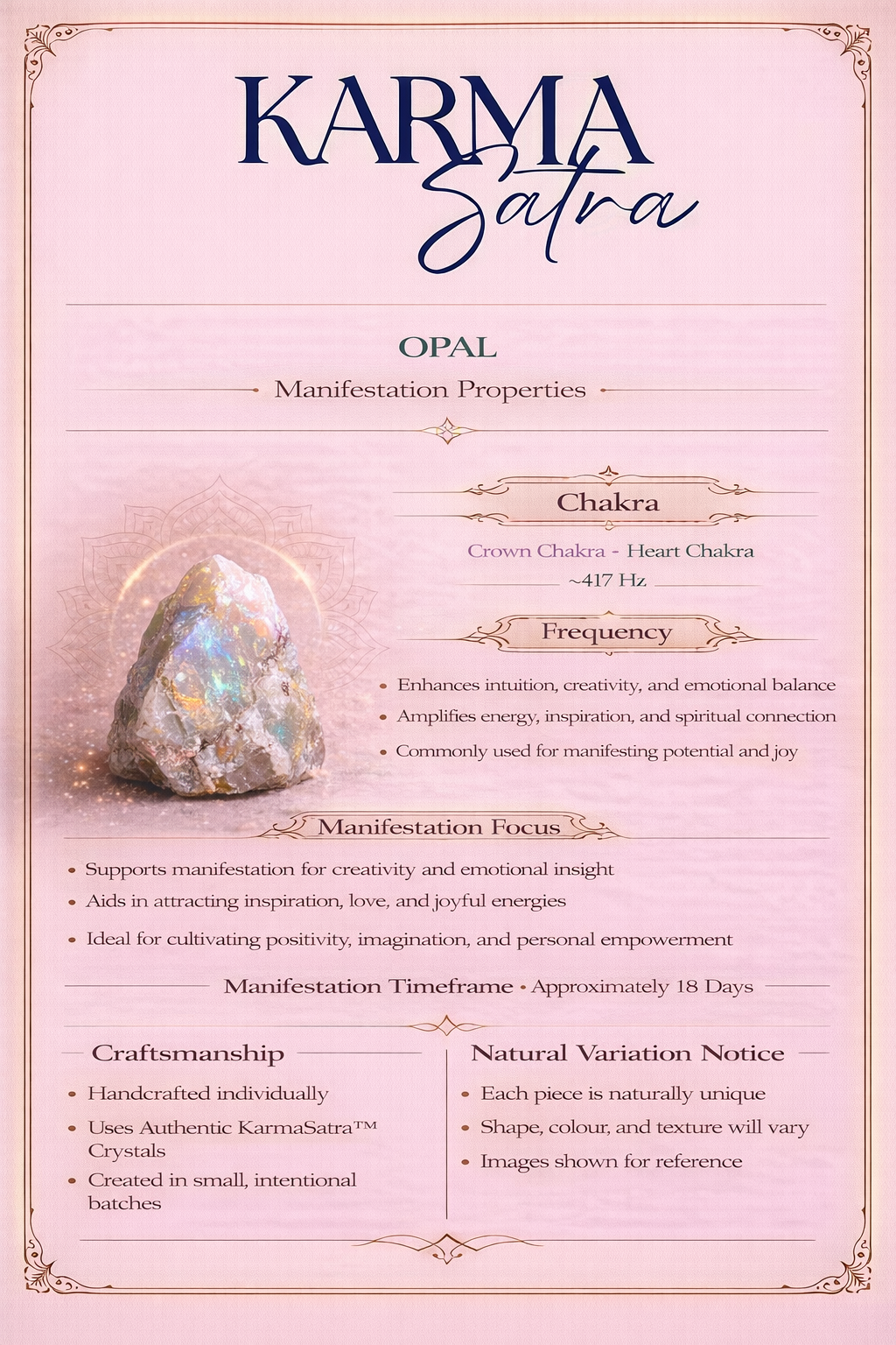 KarmaSatra™ October Birthstone Crystal Bracelets