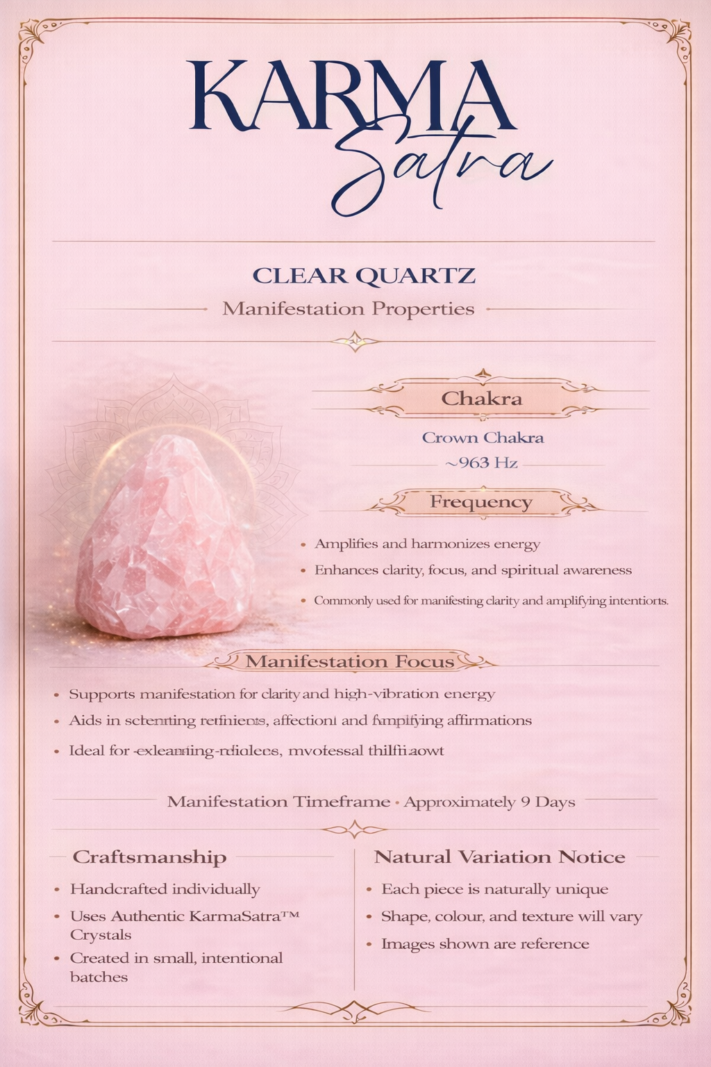 KarmaSatra™ Rose Quartz Tree of Life