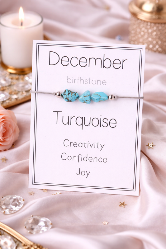 December Birthstone Crystal Bracelet