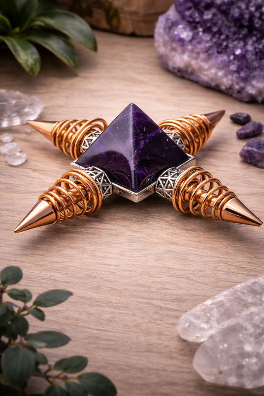 KarmaSatra™ Amethyst Frequency Amplifier (Copper)