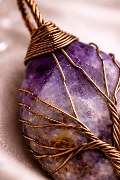 Amethyst Energy Pendant (Copper)