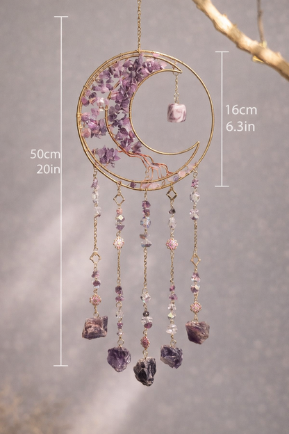 Amethyst Crystal Dream Catcher