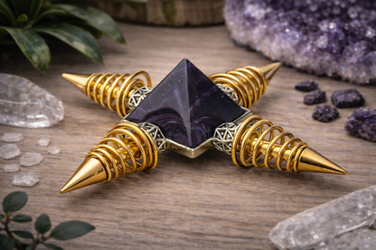 KarmaSatra™ Amethyst Frequency Amplifier (Gold)
