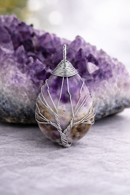 Amethyst Energy Pendant (Silver)