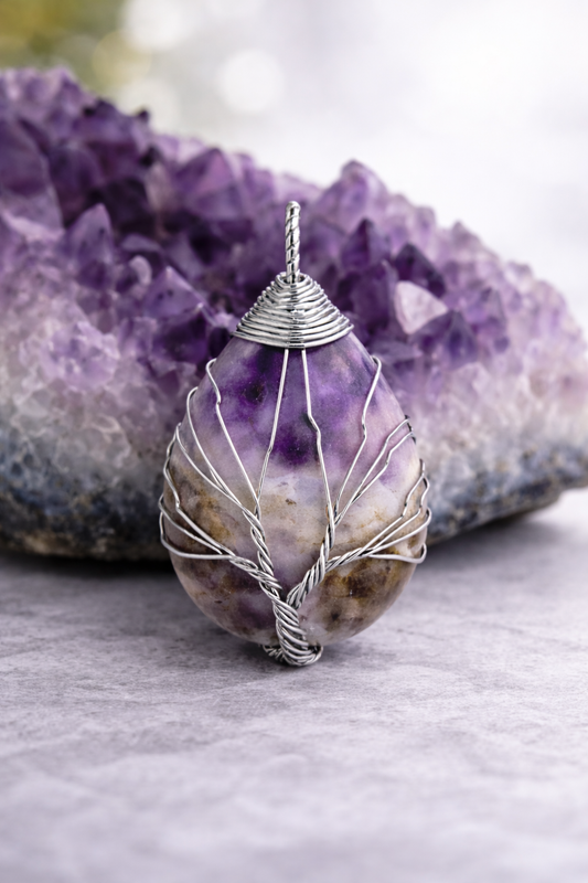 Amethyst Energy Pendant (Silver)