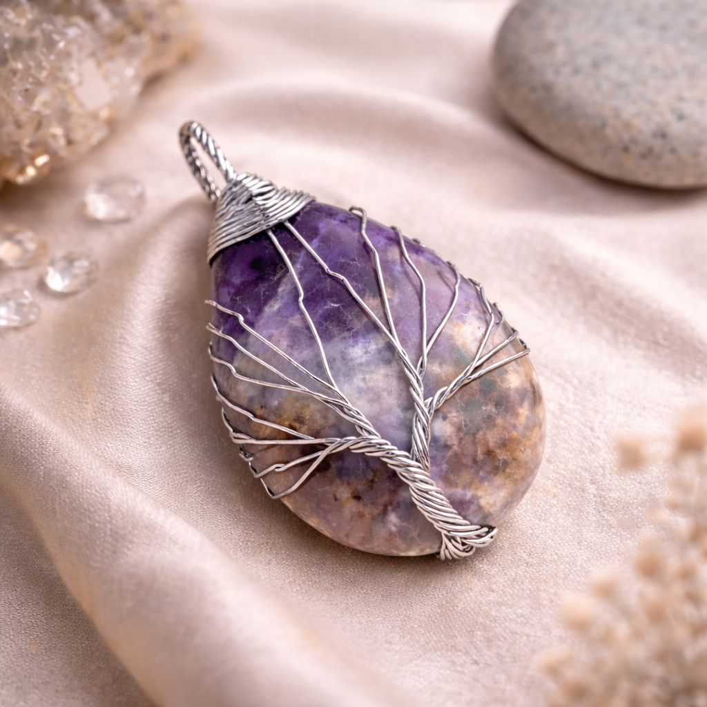 Amethyst Energy Pendant (Silver)