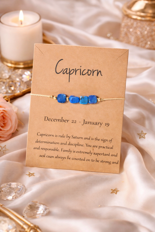 KarmaSatra™ Capricorn Zodiac Crystal Bracelet