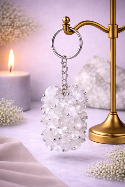 KarmaSatra™ Clear Crystal Keychain
