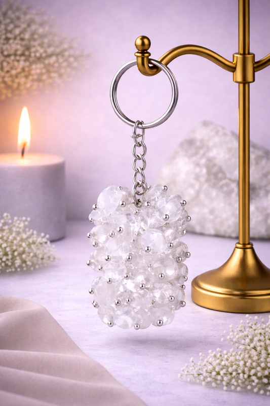 KarmaSatra™ Clear Crystal Keychain