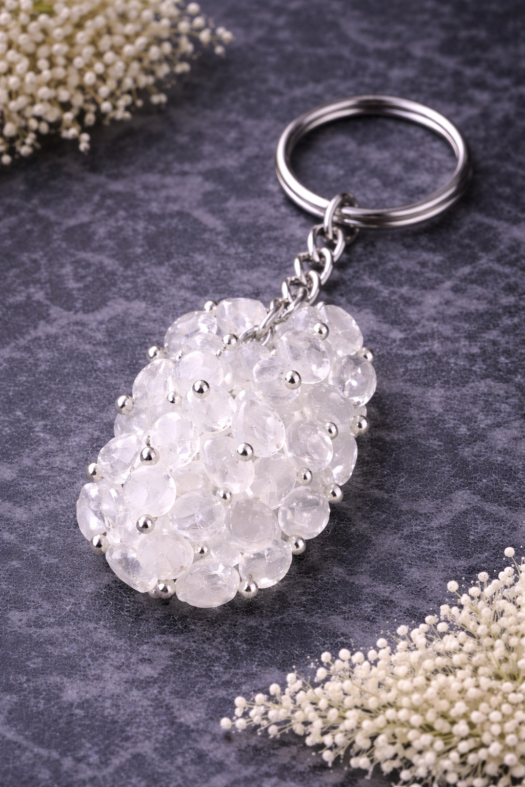 KarmaSatra™ Clear Crystal Keychain
