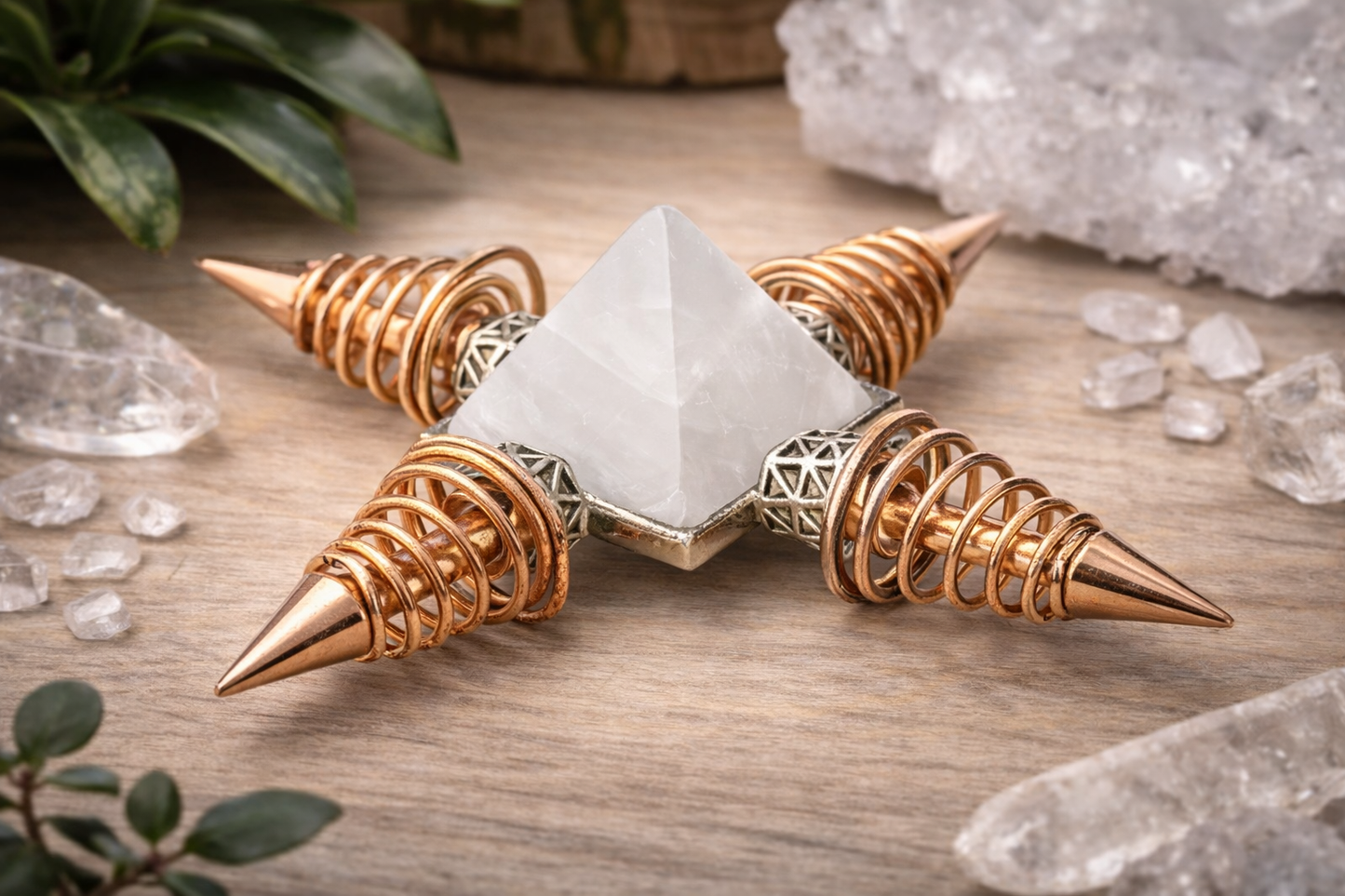 KarmaSatra™ Clear Quartz Frequency Amplifier (Copper)