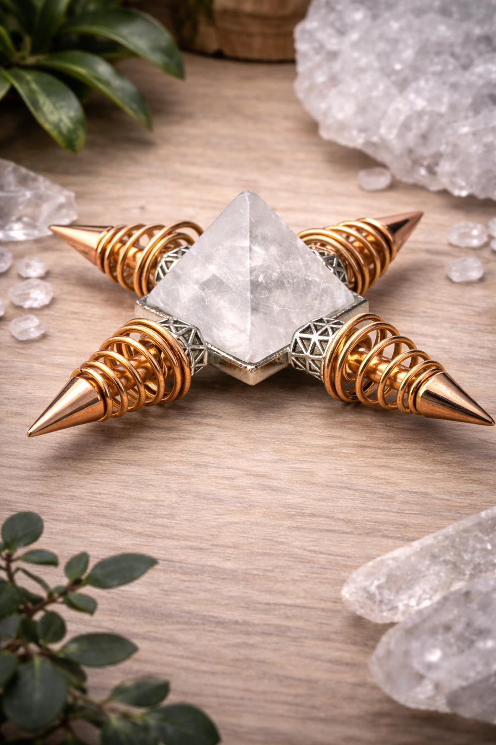 KarmaSatra™ Clear Quartz Frequency Amplifier (Copper)