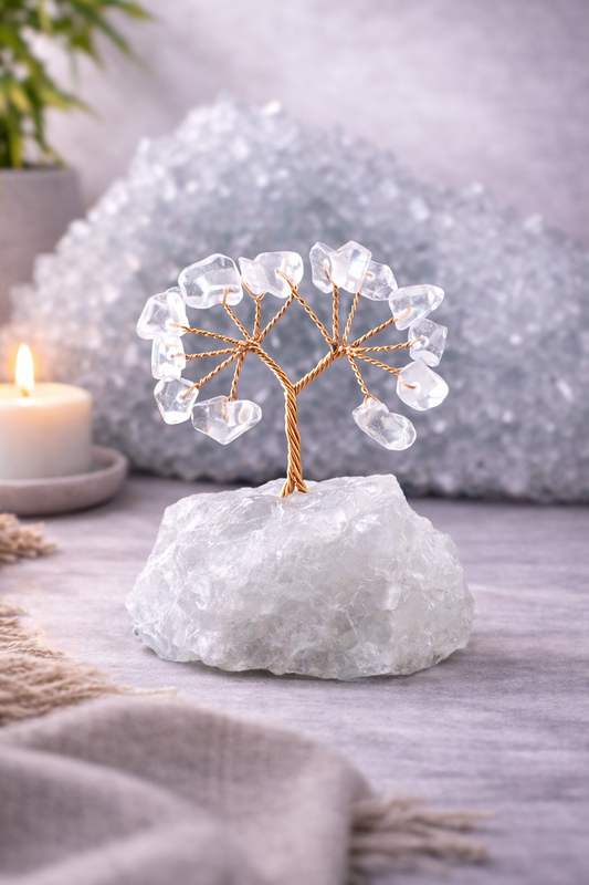 Clear Quartz Manifestation Night Stand
