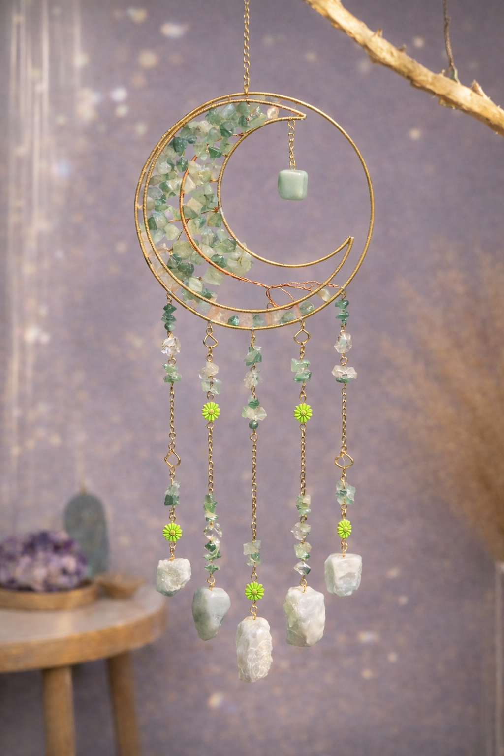 Green Aventurine Dream Catcher