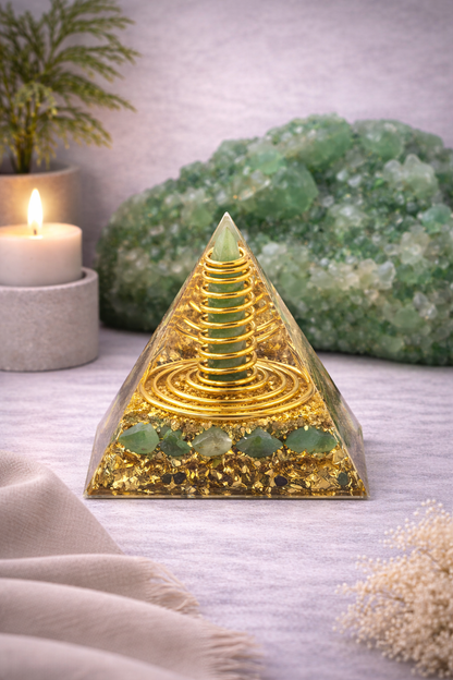 KarmaSatra™ Green Aventurine Reiki Energy Pyramid