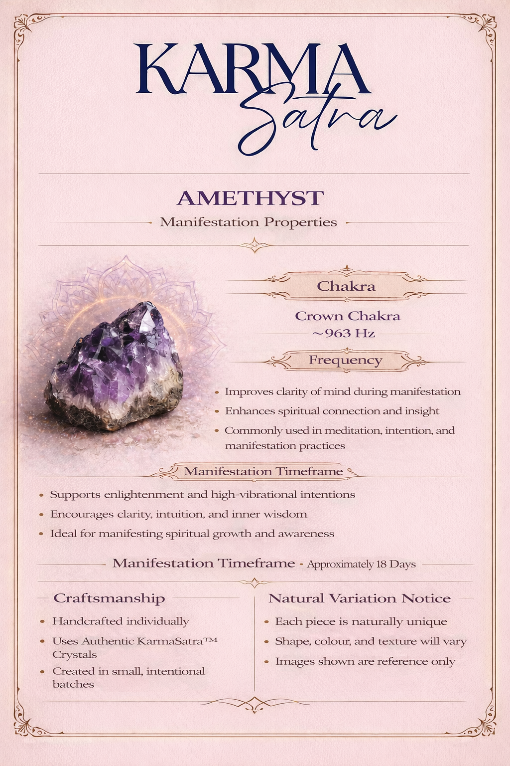 Amethyst Manifestation Night Stand
