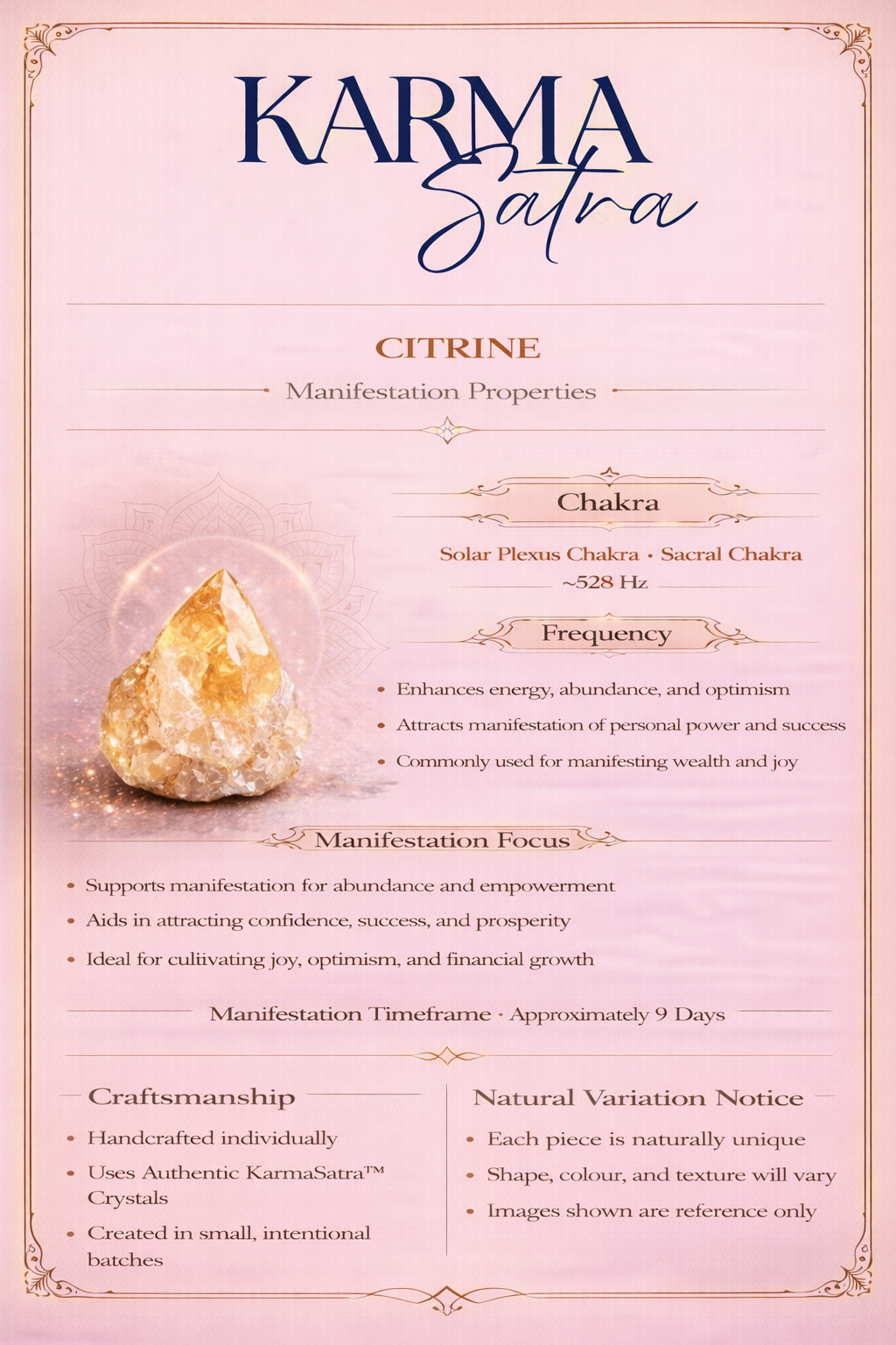 KarmaSatra™ November Birthstone Crystal Bracelet