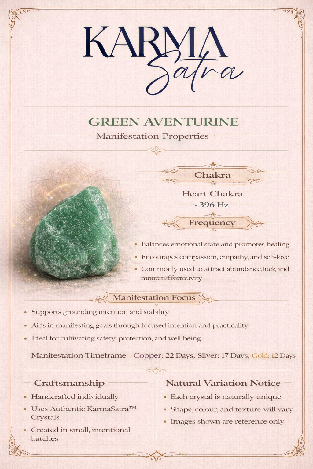 Green Aventurine Energy Pendant (Copper)