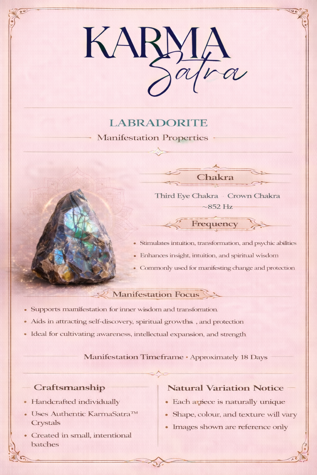 Labradorite Manifestation Night Stand