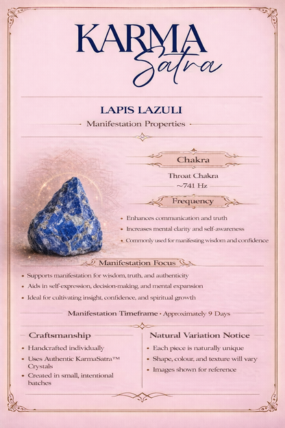 KarmaSatra™ Lapis Lazuli Reiki Energy Pyramid