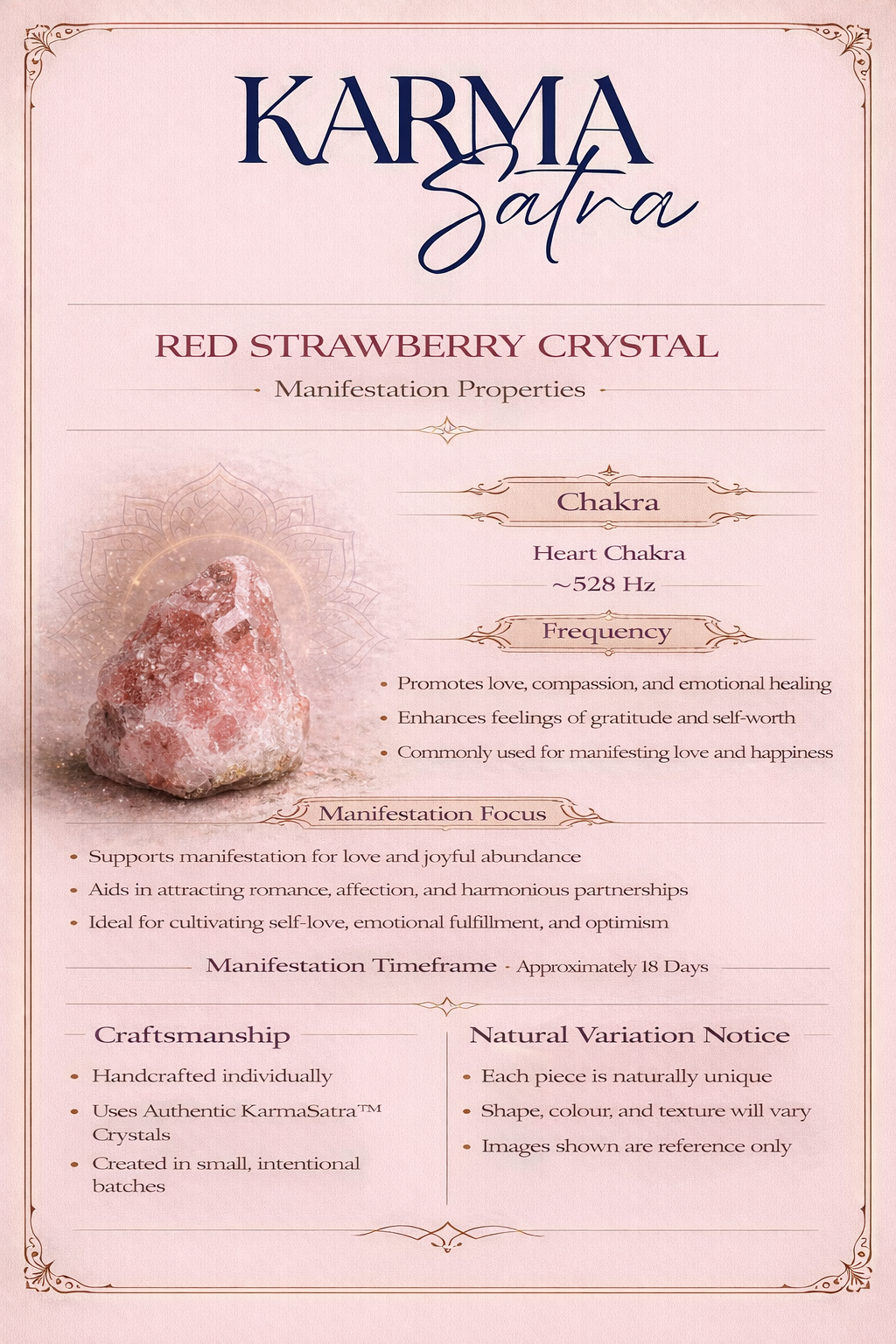 Red Strawberry Manifestation Night Stand