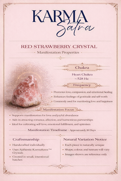 Red Strawberry Manifestation Night Stand