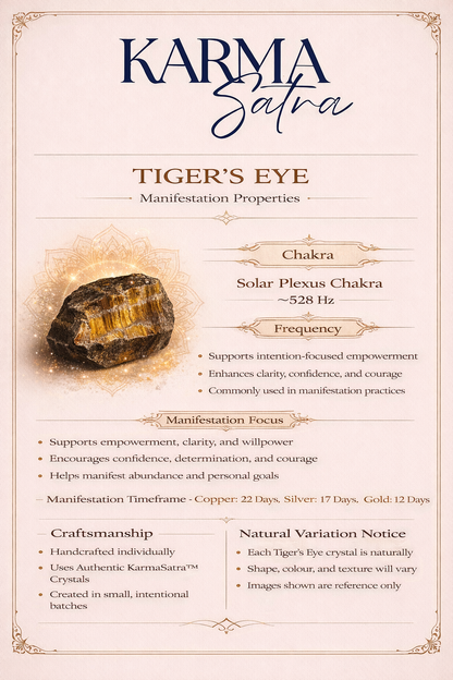 Tiger's Eye Energy Pendant (Gold)