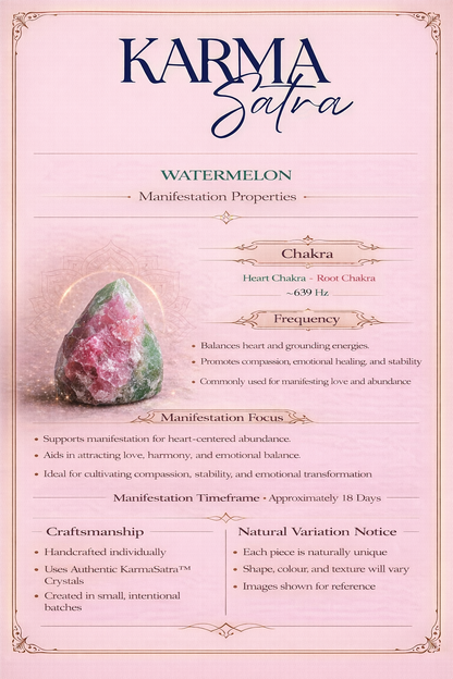 KarmaSatra™ Watermelon Crystal Keychain