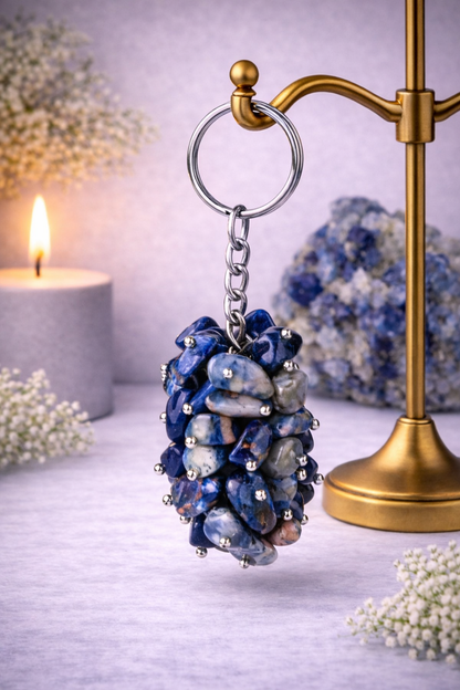 KarmaSatra™ Lapis Lazuli Crystal Keychain