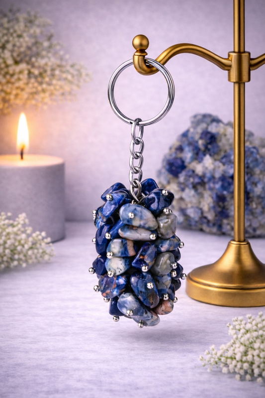 KarmaSatra™ Lapis Lazuli Crystal Keychain