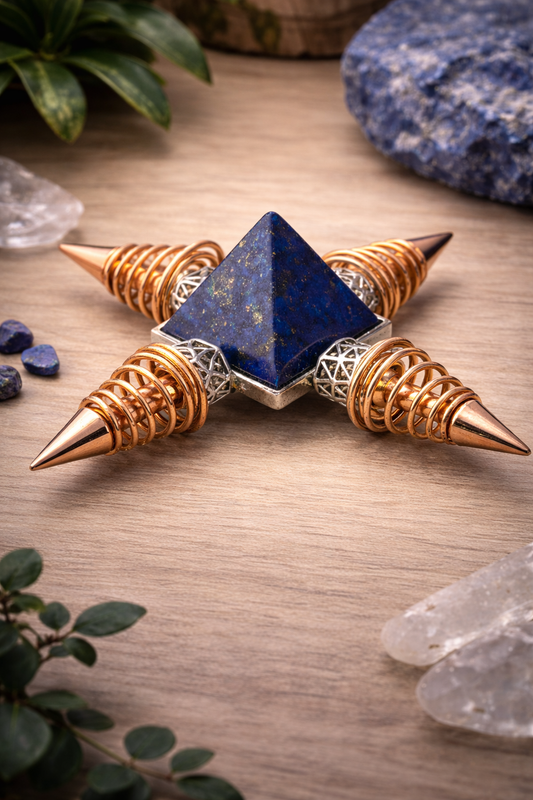 KarmaSatra™ Lapis Lazuli Frequency Amplifier (Copper)