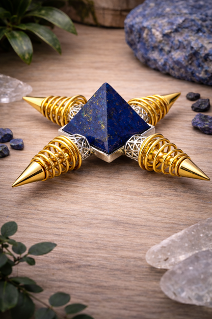 KarmaSatra™ Lapis Lazuli Frequency Amplifier (Gold)