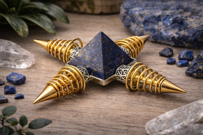 KarmaSatra™ Lapis Lazuli Frequency Amplifier (Gold)