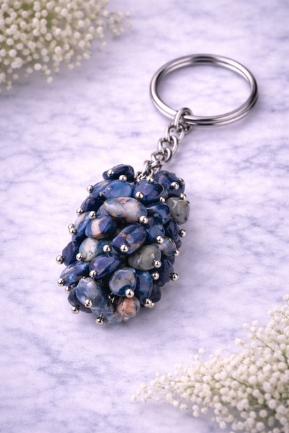 KarmaSatra™ Lapis Lazuli Crystal Keychain