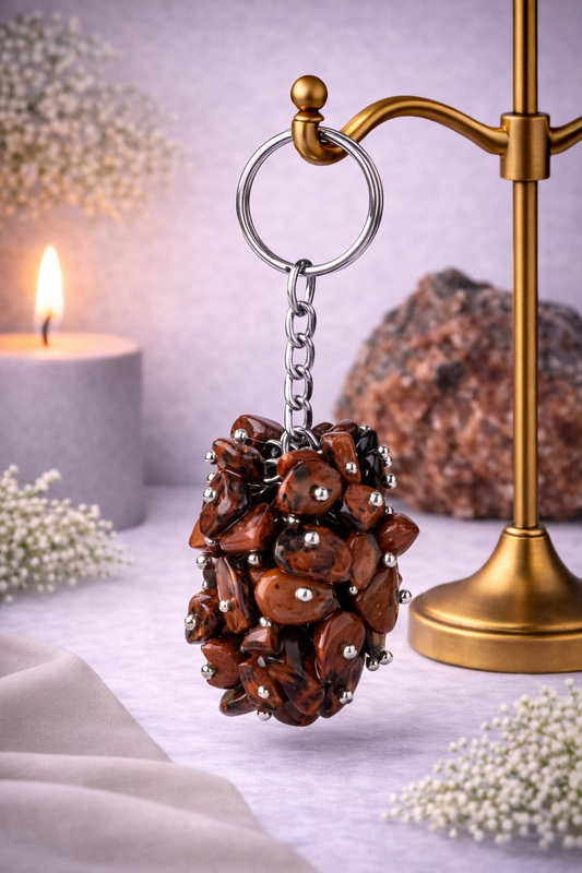 KarmaSatra™ Mahagony Crystal Keychain