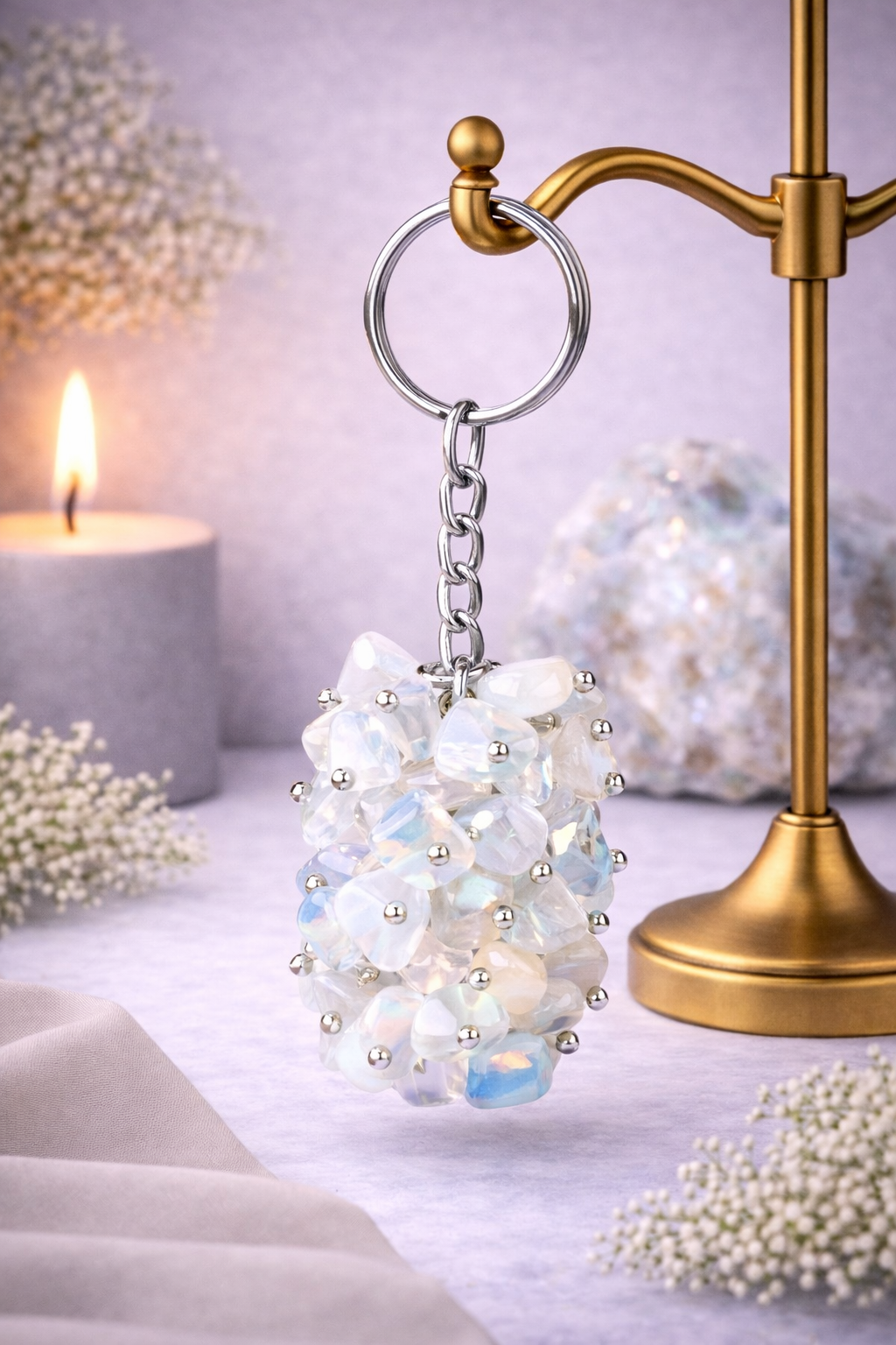 KarmaSatra™ Opal Crystal Keychain