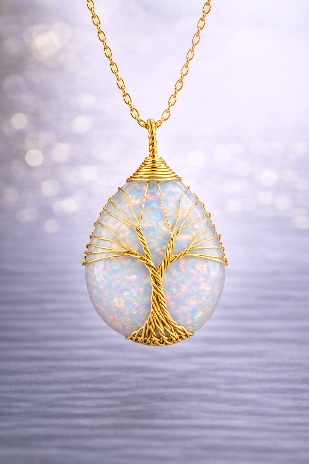 Opal Energy Pendant (Gold)