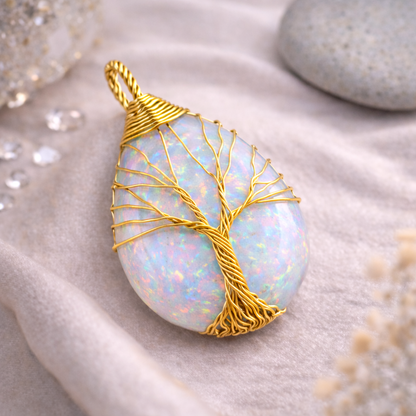 Opal Energy Pendant (Gold)