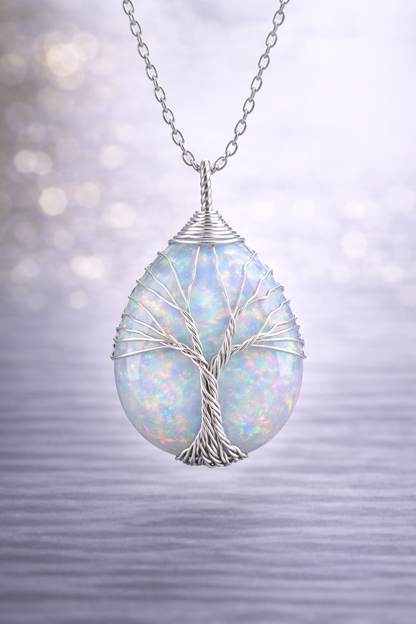 Opal Energy Pendant (Silver)