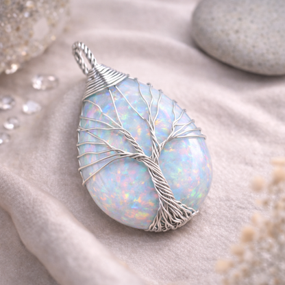 Opal Energy Pendant (Silver)