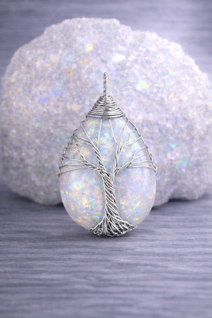 Opal Energy Pendant (Silver)