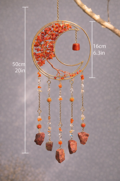 KarmaSatra™ Red Agate Dream Catcher