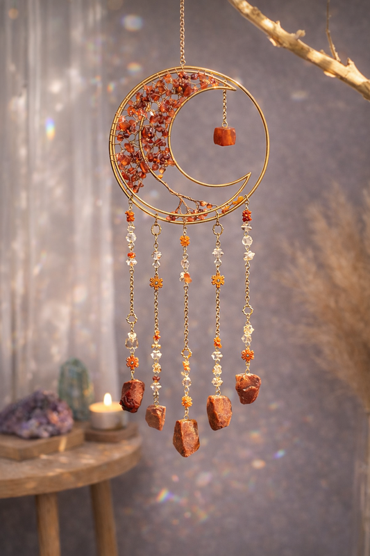 KarmaSatra™ Red Agate Dream Catcher