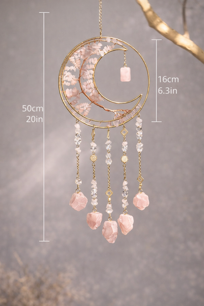 KarmaSatra™ Rose Quartz Dream Catcher