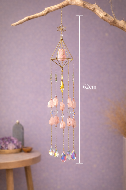 KarmaSatra™ Rose Quartz Sun Catcher