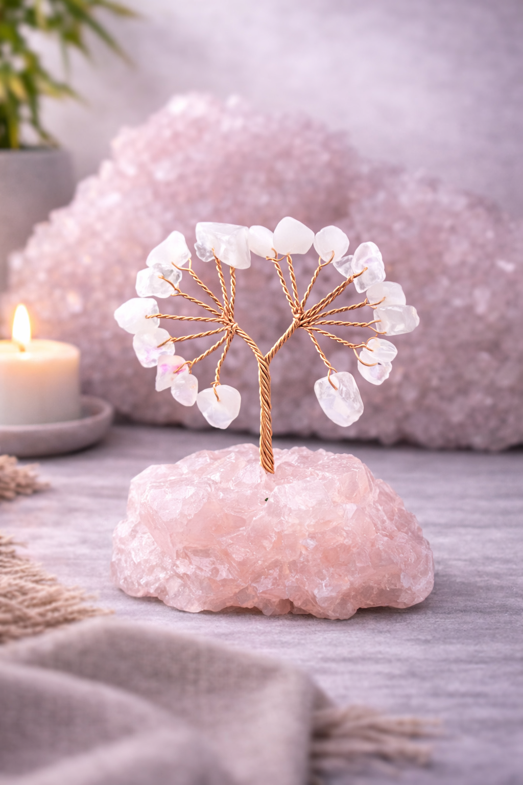 Rose Quartz Manifestation Night Stand