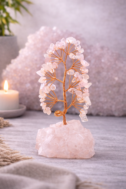 KarmaSatra™ Rose Quartz Tree of Life