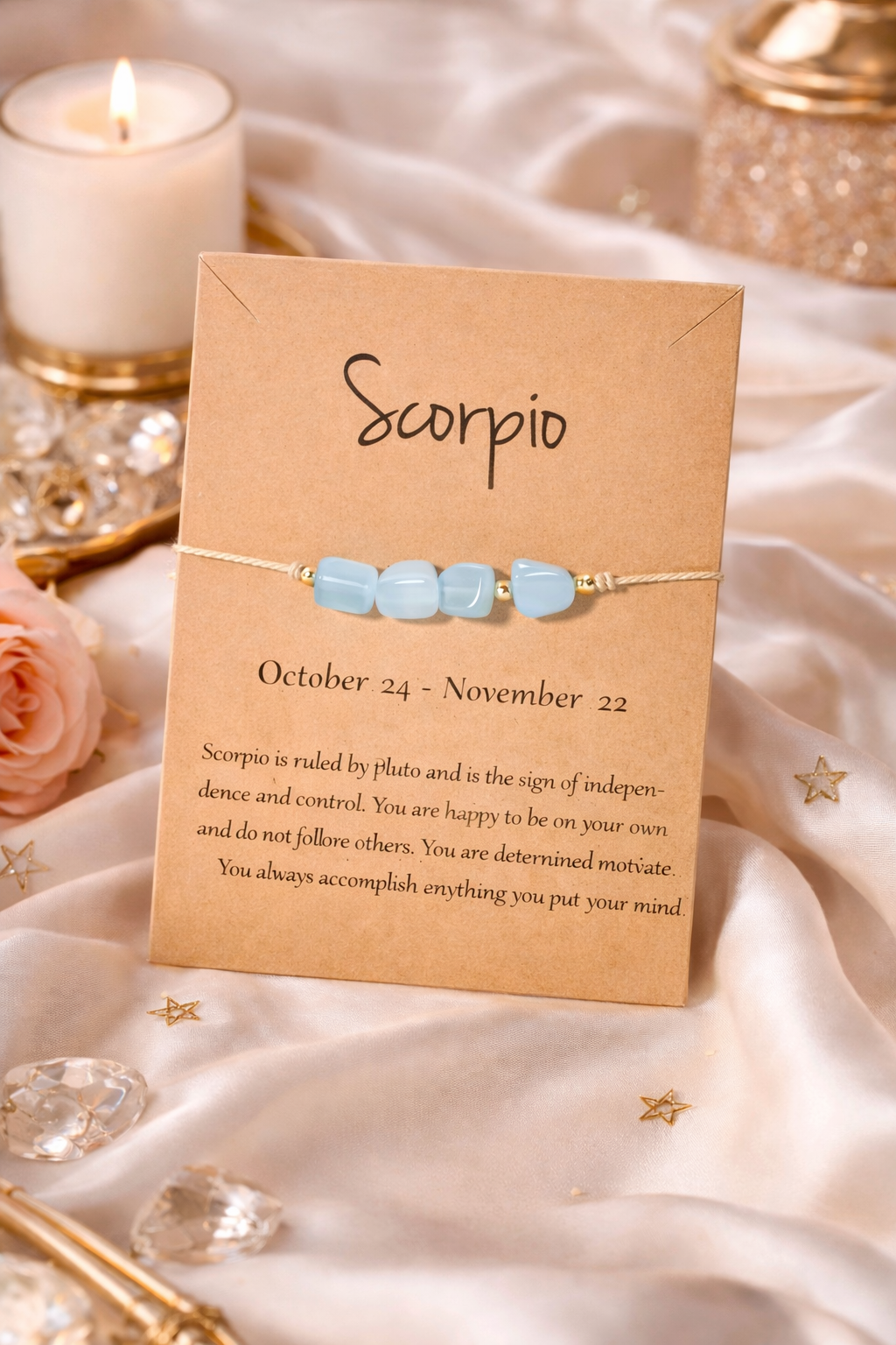 KarmaSatra™ Scorpio Zodiac Crystal Bracelet