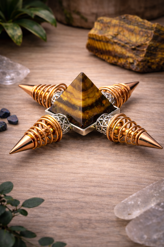 KarmaSatra™ Tiger’s Eye Frequency Amplifier (Copper)